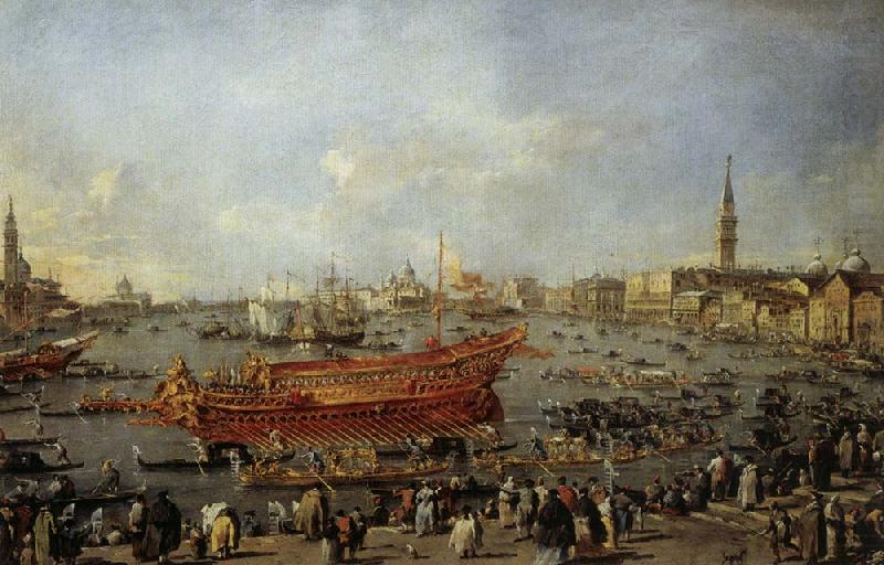 Doge on the Bucentoro on Ascension Day, Francesco Guardi